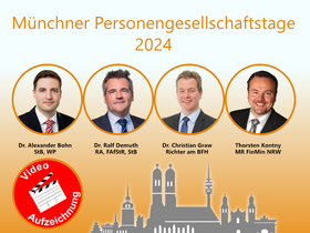 29. Münchner Personengesellschaftstage 2024 - Aufzeichnung